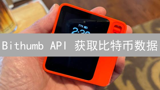 Bithumb API 获取比特币数据：详细教程及 Python 示例，新手也能轻松上手！