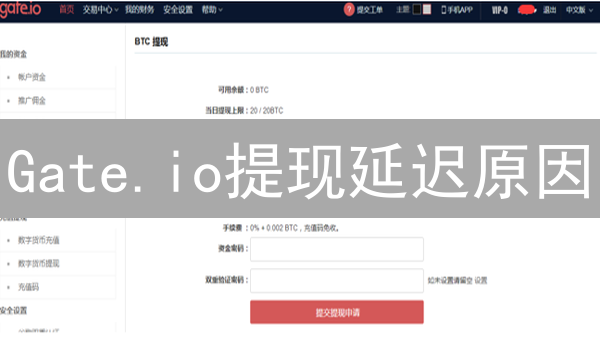 Gate.io提现延迟原因：网络拥堵、风控与信息错误