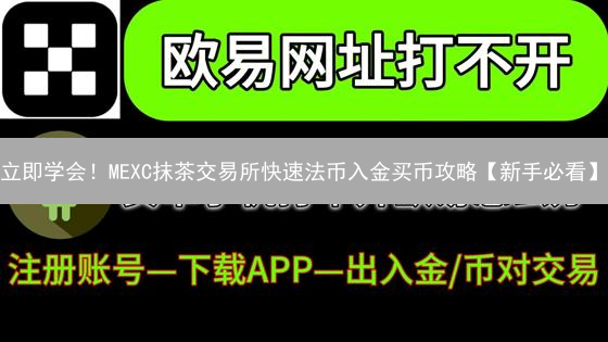立即学会！MEXC抹茶交易所快速法币入金买币攻略【新手必看】