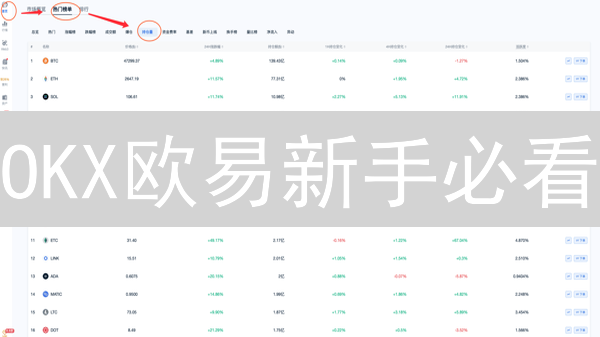OKX欧易新手必看：如何高效筛选潜力币种？